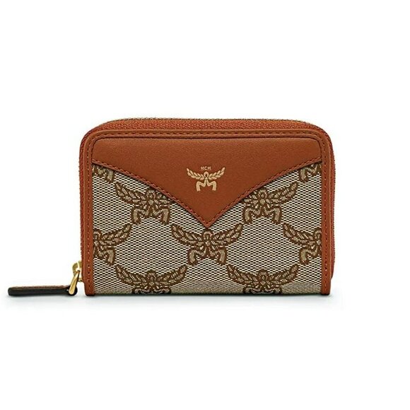 MCM Handbags - MCM Himmel Zip Around Fabric Logo Wallet (MSRP $310)